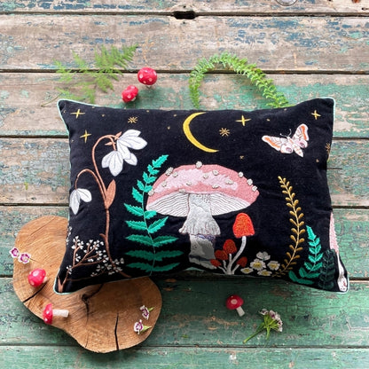 Luxe fluwelen kussen forage