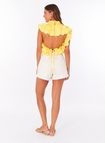 Yellow ruffle rop