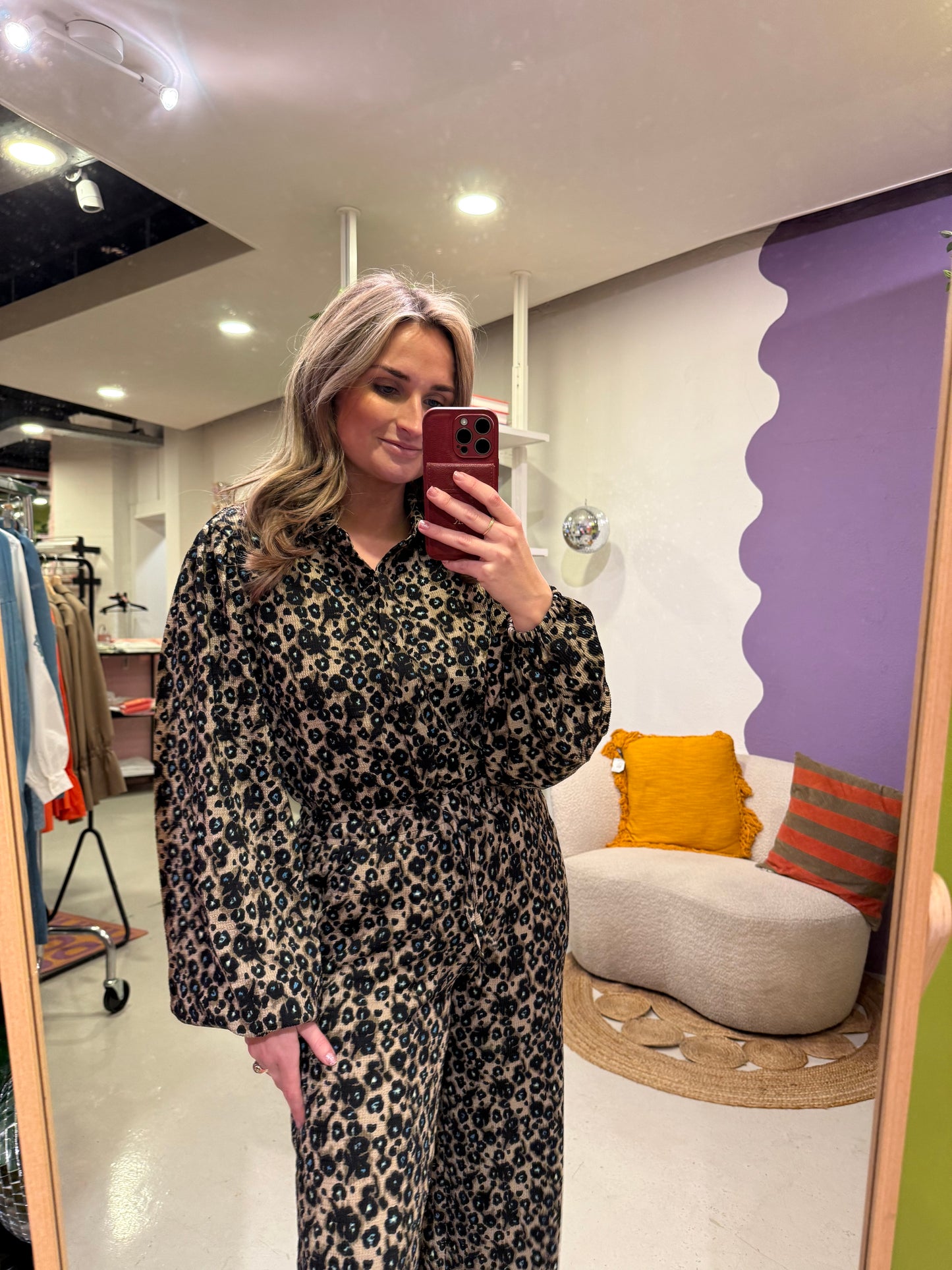 Aislin blouse leopard