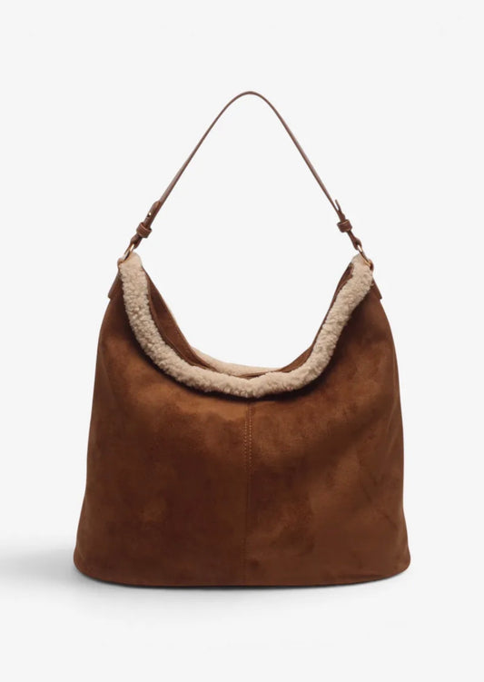 Suede look tas lammy
