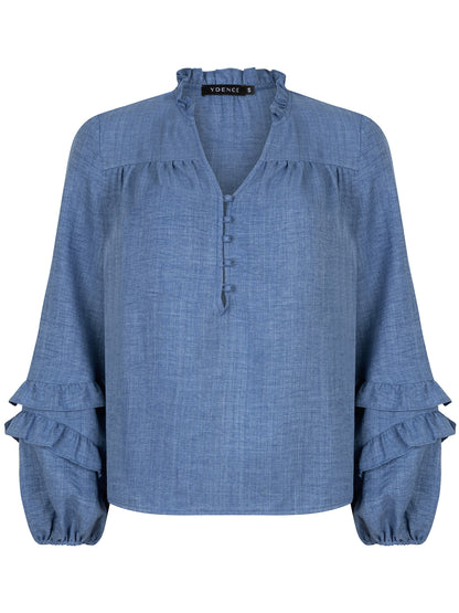 Blouse Jacky denim blue