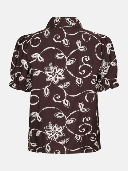 Blouse Leila dark brown