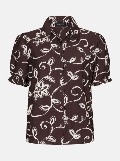 Blouse Leila dark brown