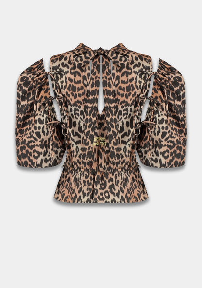 Jacey short sleeve top lexie leopard