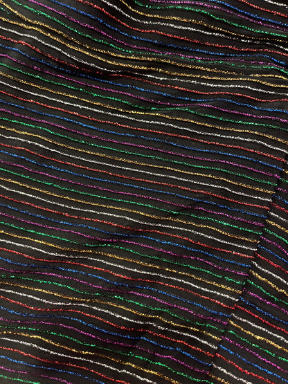 Jumpsuit lurex regenboog glitter