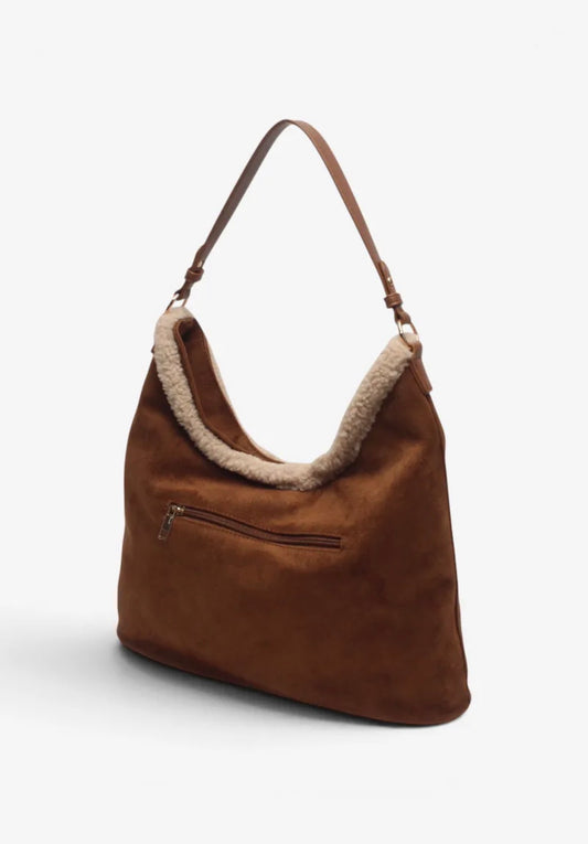 Suede look tas lammy