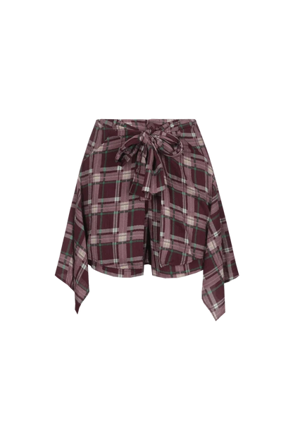 Toby skort met ruit mulberry