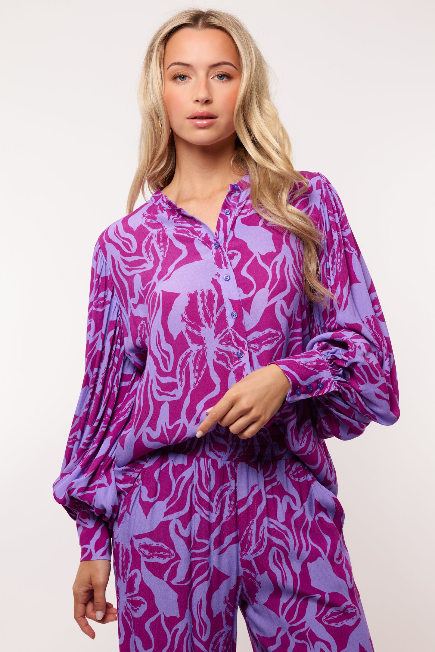 Faya blouse berry/Light purple