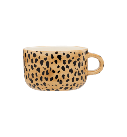 Leopard mug cappuchino