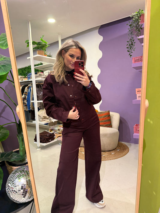 Mascha jacket wine red