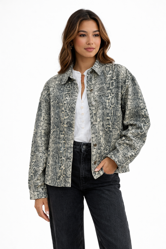 Oversized snake jacket