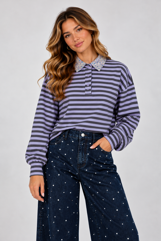Mea sweater purple rose