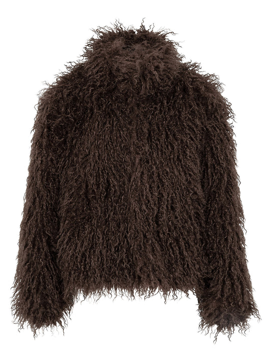 Coat Keesie chocolate brown