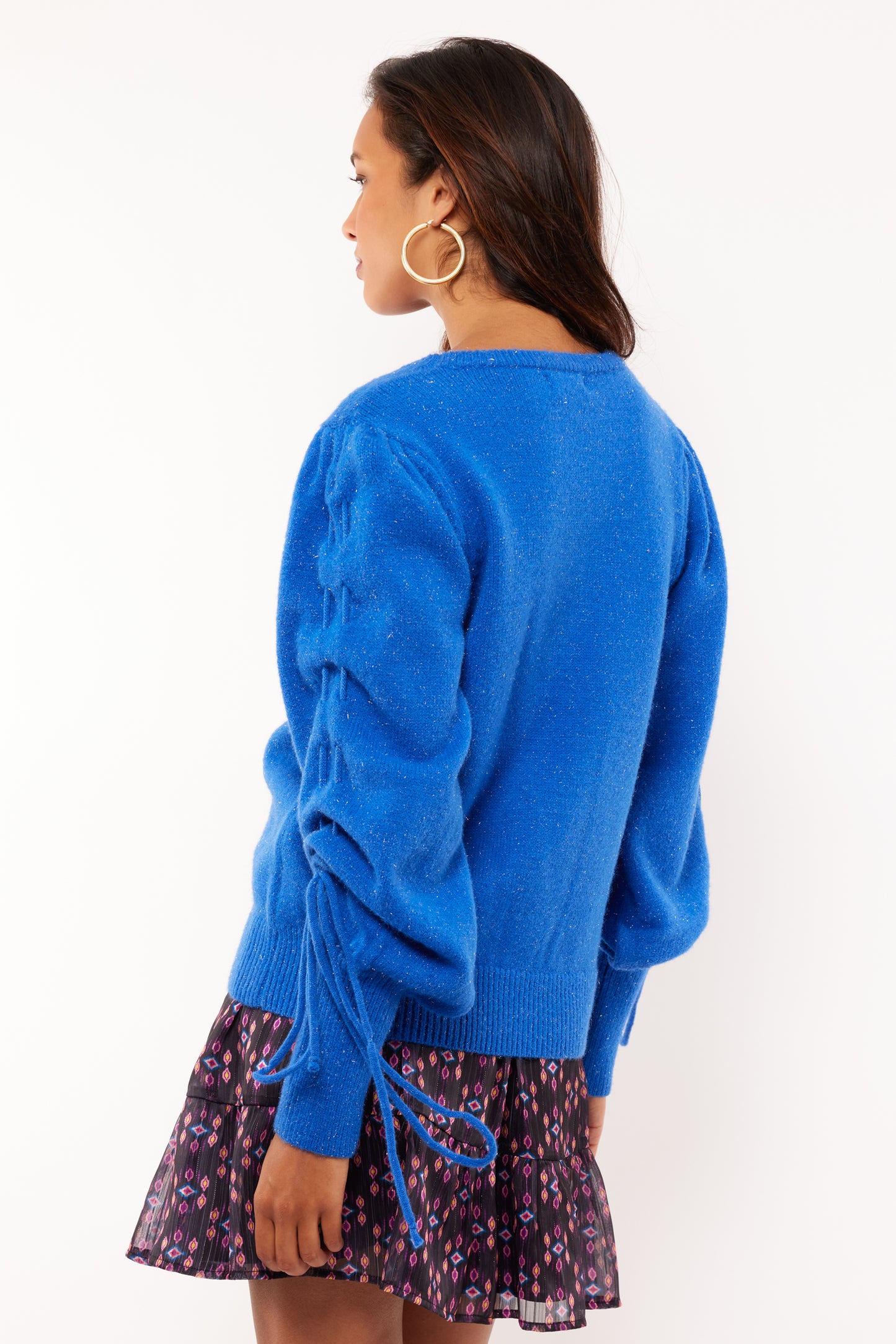 Scottie knit sweater blauw