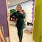 Glitter rok groen