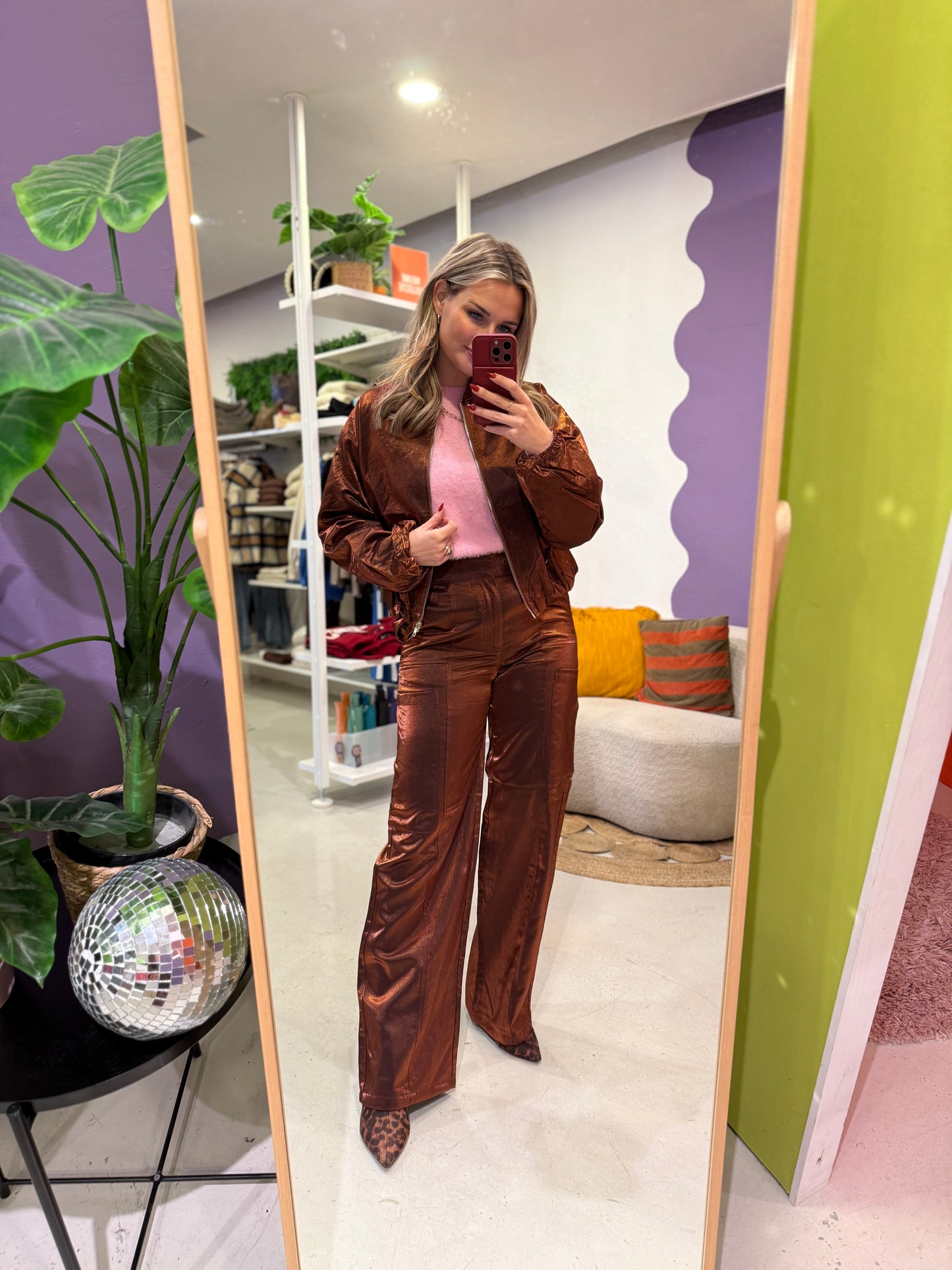 Fiora pants rum raisan