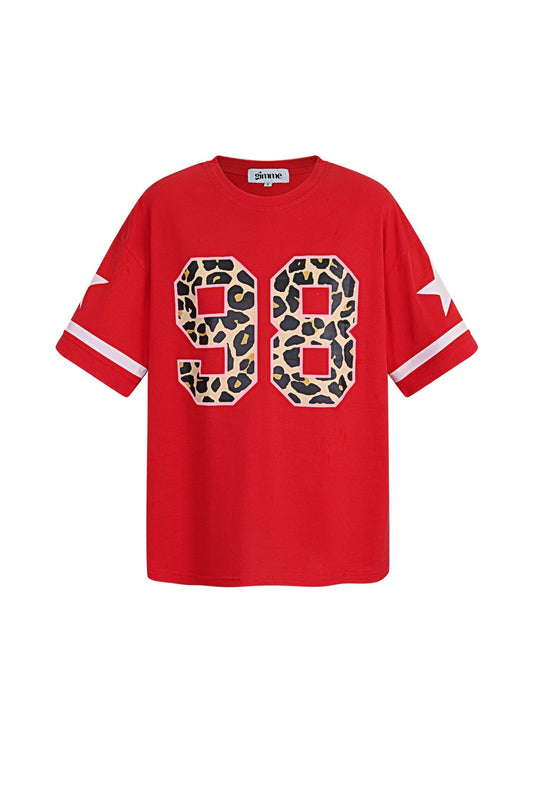 Sporty t-shirt rood