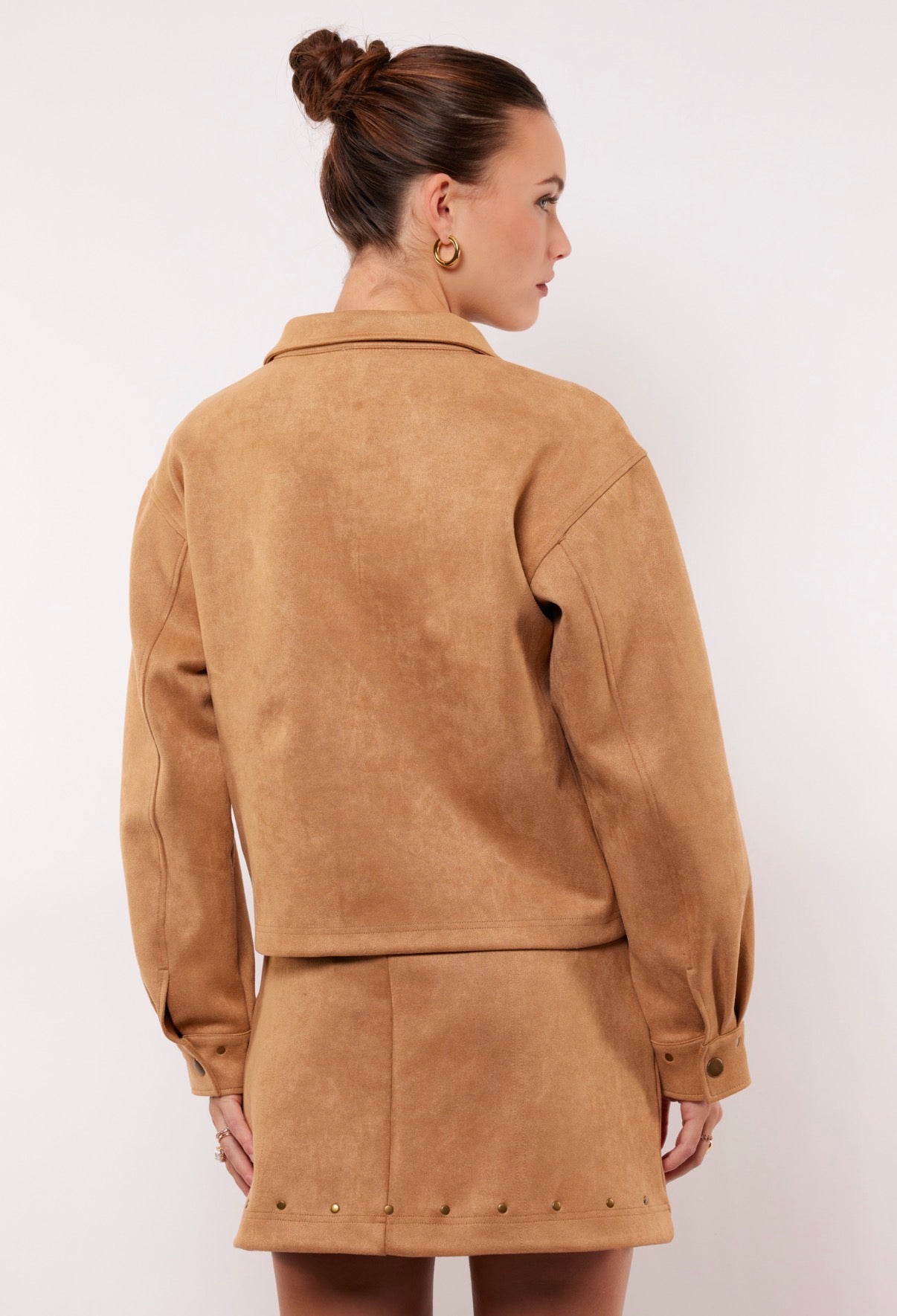 Nyra jacket suedine look
