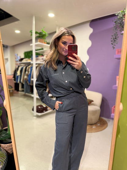 Blouse kess Denim blue