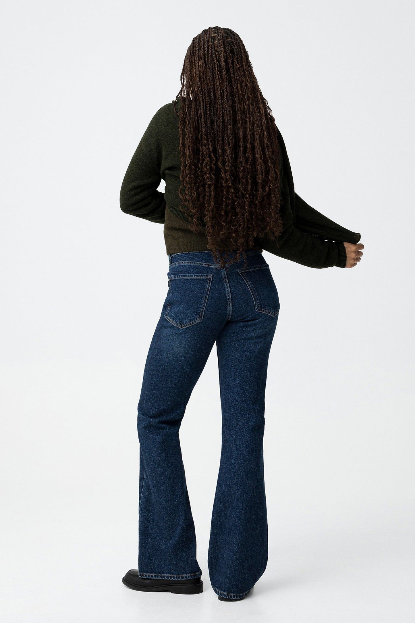 High waste jeans IRIS dark blue