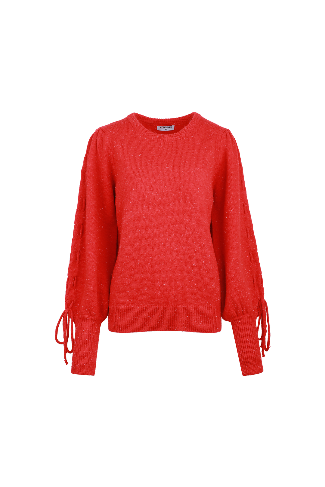 Scottie knit sweater rood