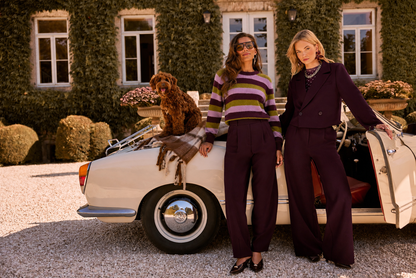 Knitter sweater aurora aubergine