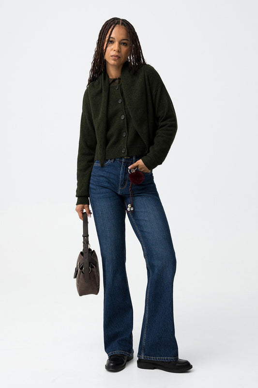 High waste jeans IRIS dark blue