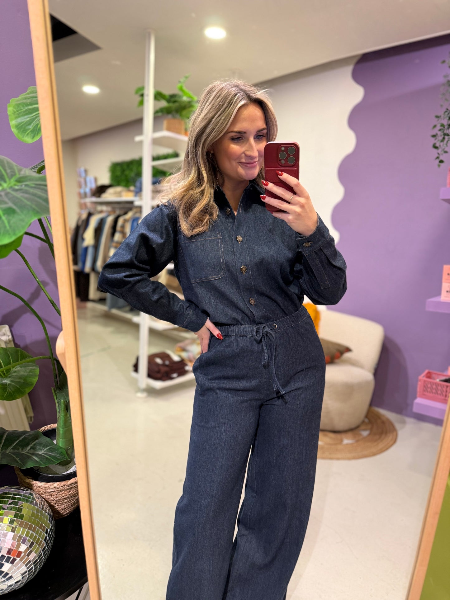 Blouse dima dark denim blue