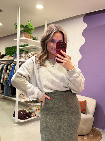 Knitted skirt Eveline Army