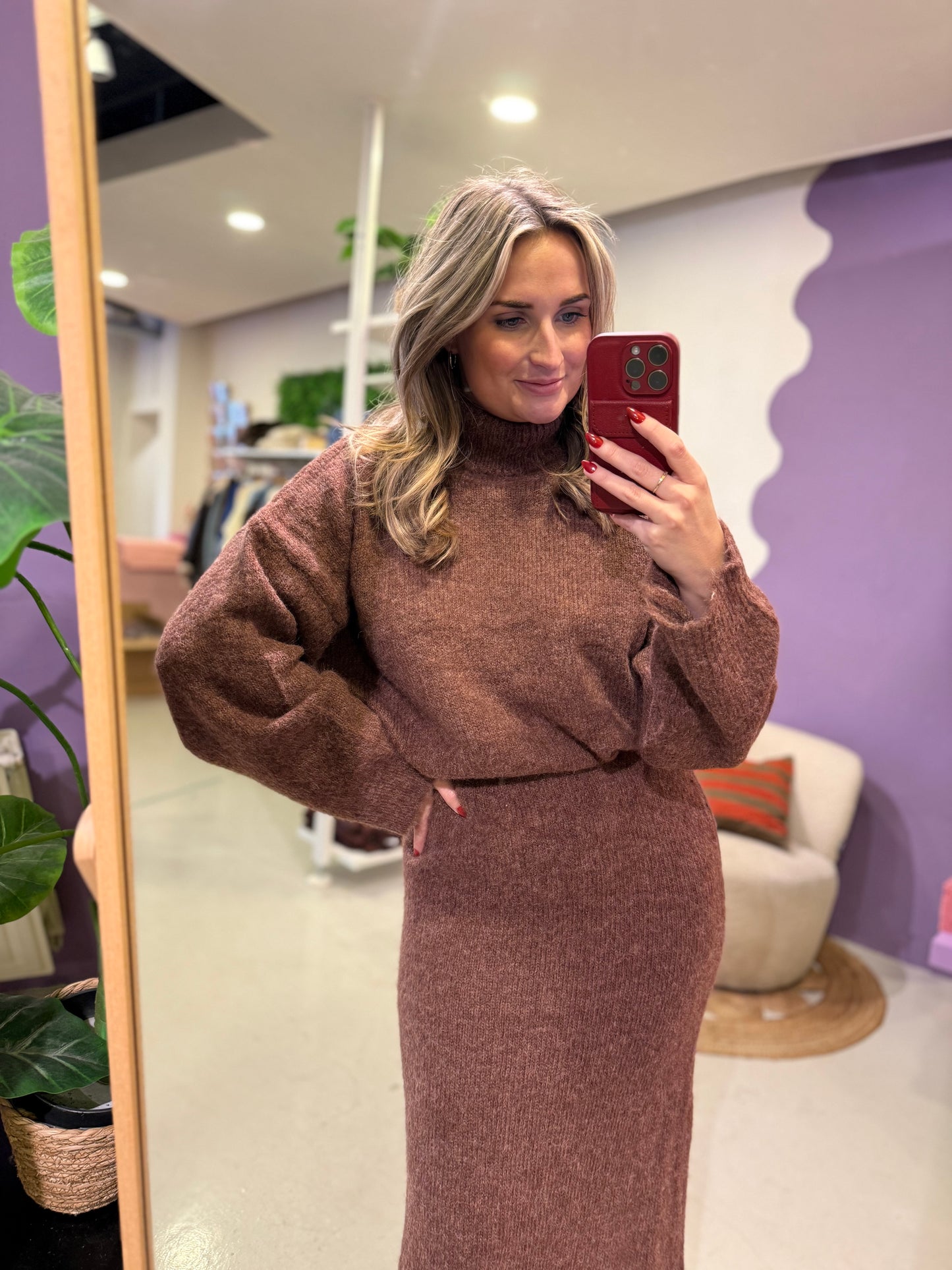 Knitted sweater Delia Mocha