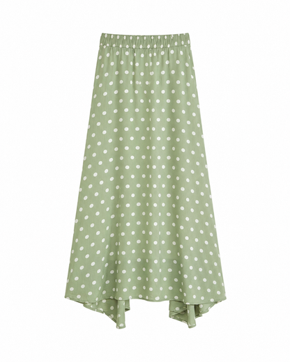 Polka dot rok matcha green