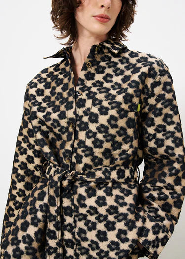 Leopard flower blouse/jacket