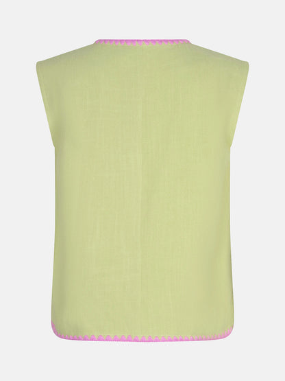 Gilet billie matche green