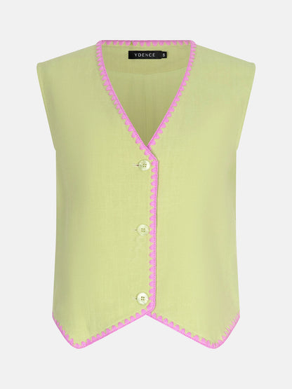 Gilet billie matche green