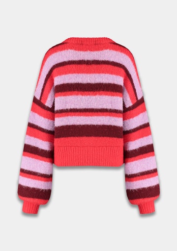 Noor cardigan stripe multi lila love