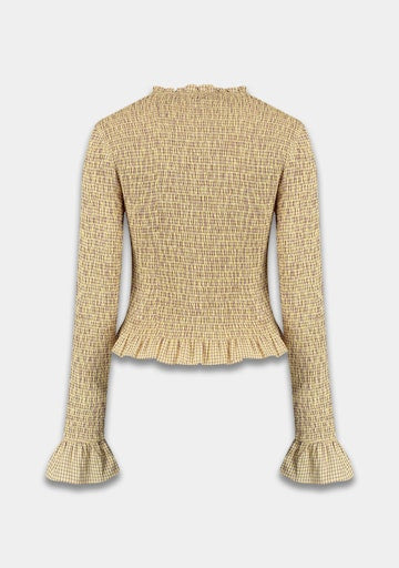 Veerle longsleeve check lemonade
