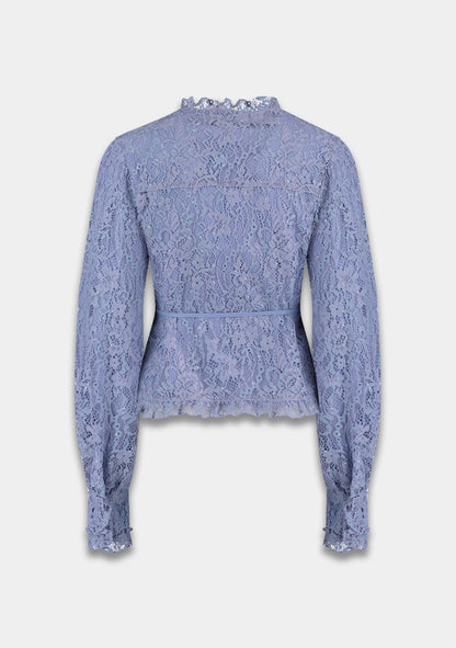Coby lace blouse icy blue