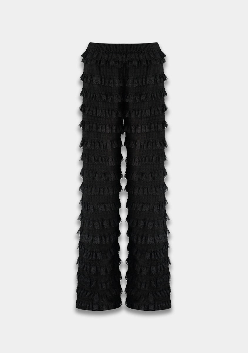 Lo pants lace zwart