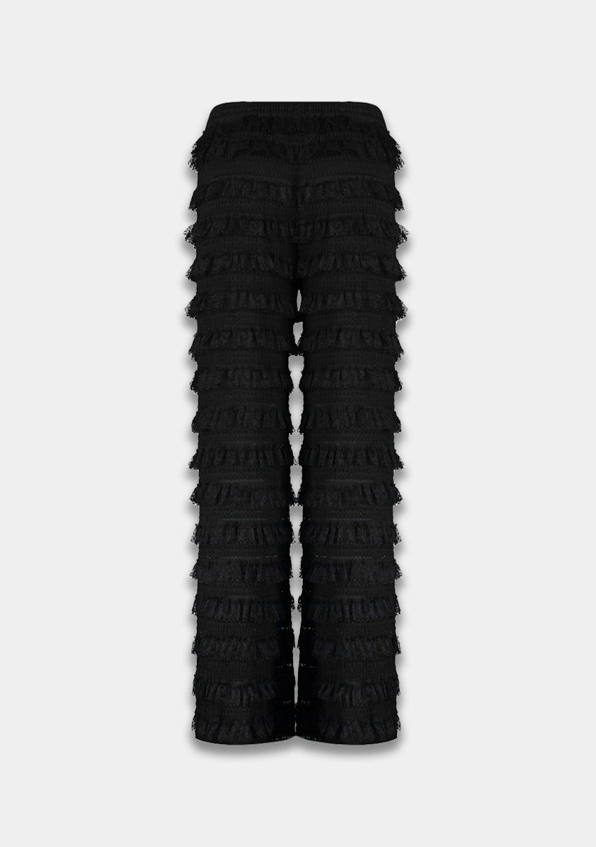 Lo pants lace zwart