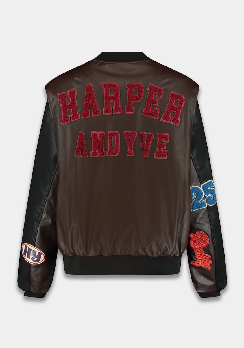Pleuni pu leather jacket