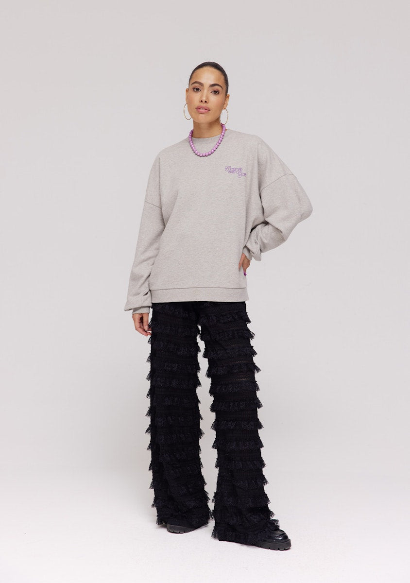 Lo pants lace zwart