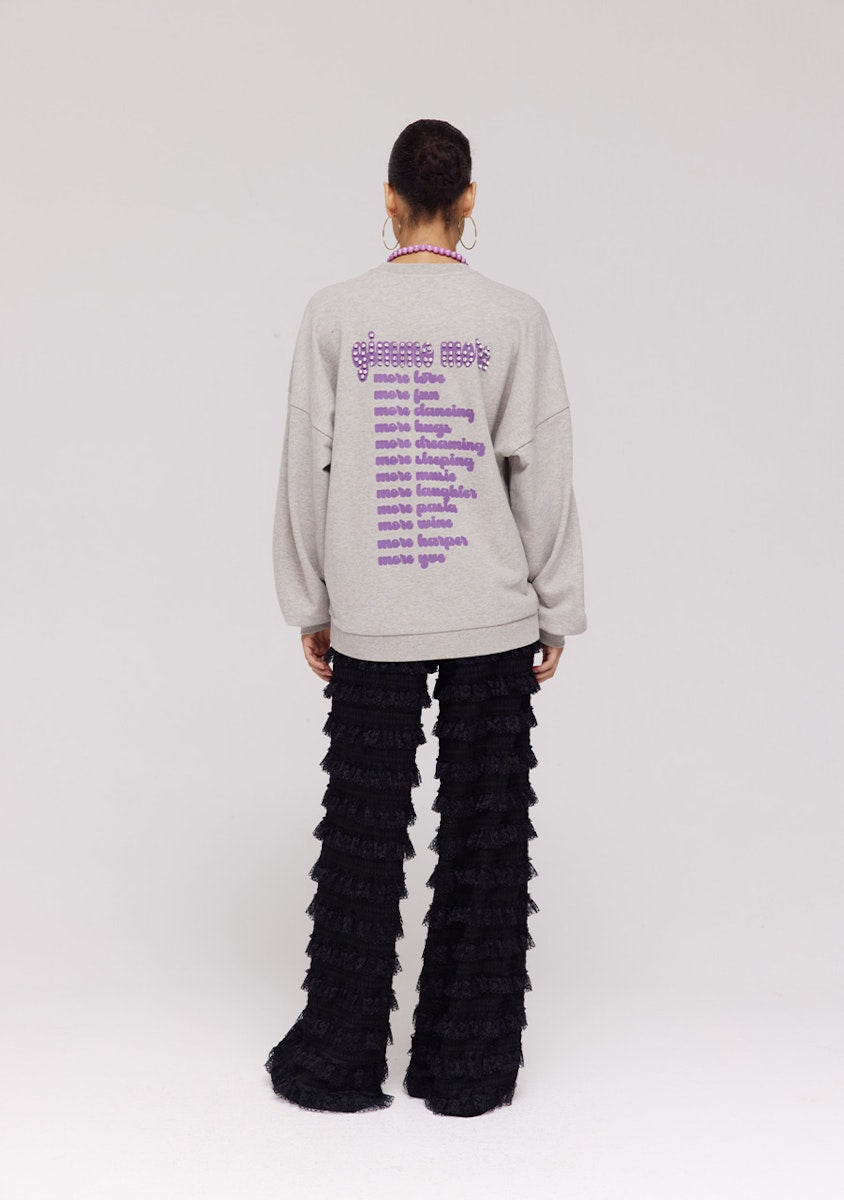 Lo pants lace zwart