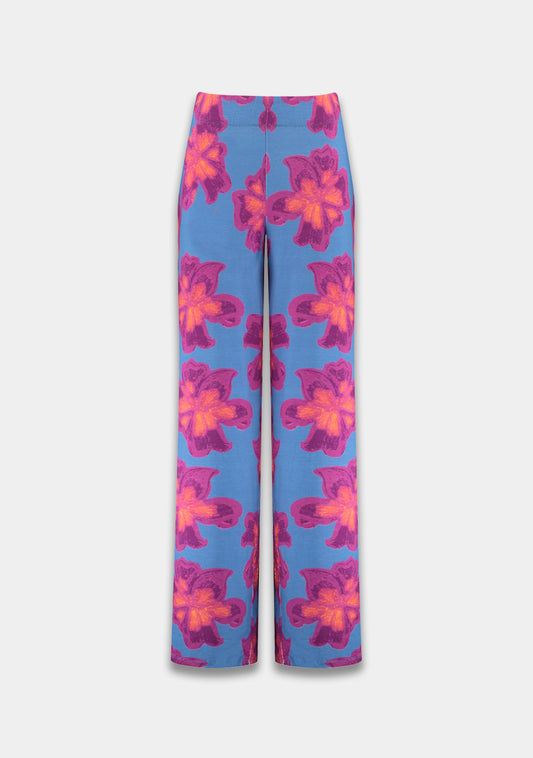Jane pants bold flower- wild aster