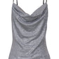 Glitter top zilver