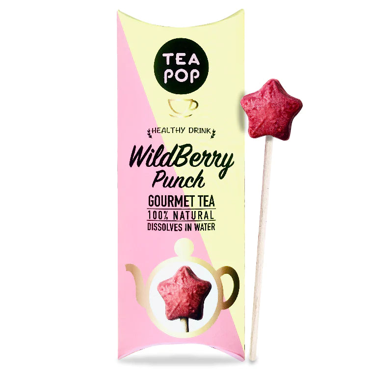 Tea pop , tea on a stick wildberry punch