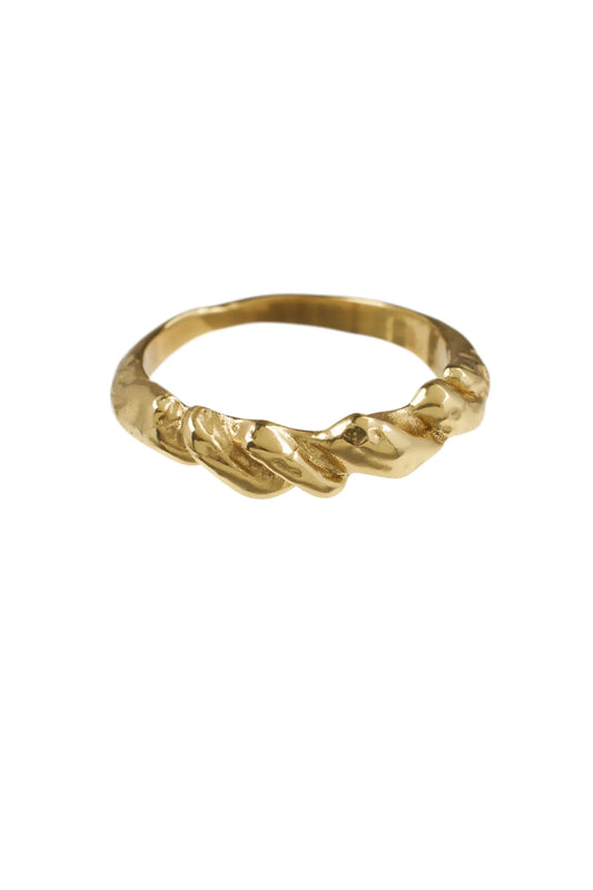 Ring Tiny Wave Brass