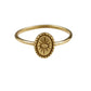 Ring Oval Signet Sun Brass