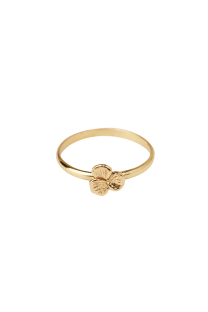 Ring Clover Brass