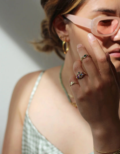 Ring Clover Brass