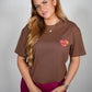 T-shirt brown heart